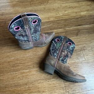 JOHN DEERE Camo & Pink Cowboy Boots